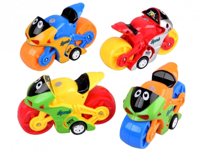 Moto enfant colorée pour s'amuser
