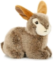 Lapin en peluche 20 cm marron