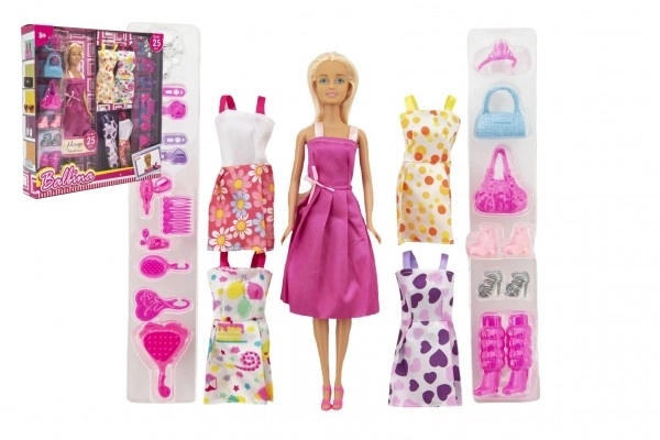 Poupée mannequin en plastique 30 cm avec vêtements et accessoires