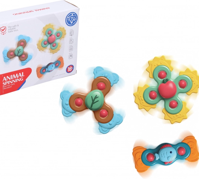 Tourniquet bébé - anneaux de dentition avec ventouse 3 pcs