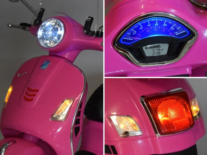 Scooter électrique Vespa GTS Super pour enfants – Rose