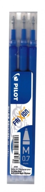 Recharges Pilot Frixion 0,7 mm - bleu (3 pièces)