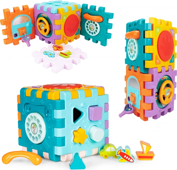 Cube de jeu interactif pour enfants avec musique et lumières
