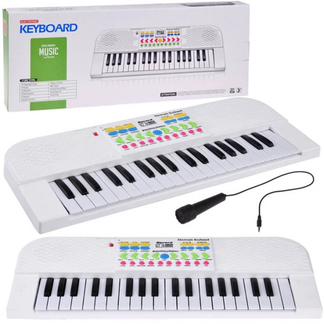 Instrument à clavier mini pour enfants avec microphone