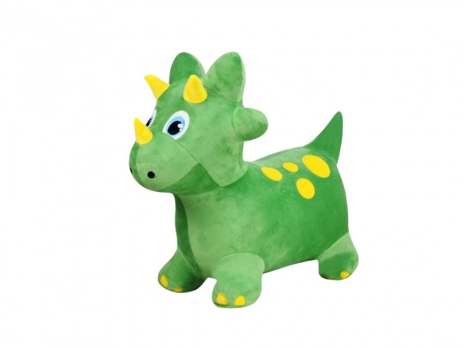 Dino sauteur en peluche avec pompe