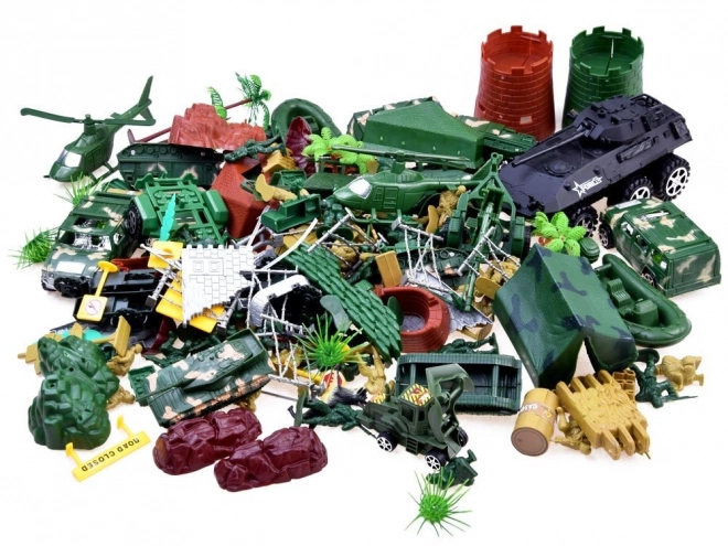 Grand ensemble Figurines militaires chars armes