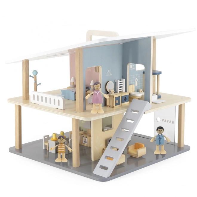 Poupées en bois pour maison de poupée