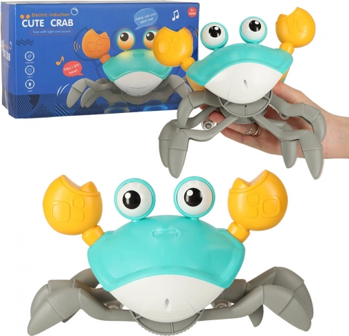 Crabe rampant interactif avec musique USB – Vert