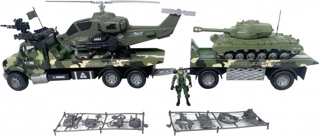 Tracteur militaire avec soldat 80 cm