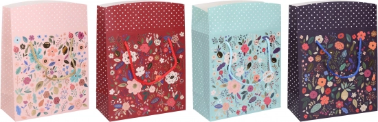 Sac-cadeau avec couvercle, taille S (21 × 21 × 10 cm), toutes saisons