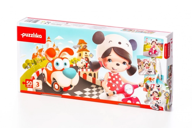 Puzzlika Histoires Heureuses 3 en 1 puzzles pour enfants