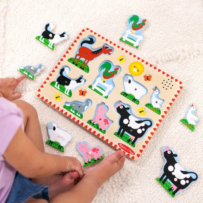 Puzzle sonore - Animaux de la ferme