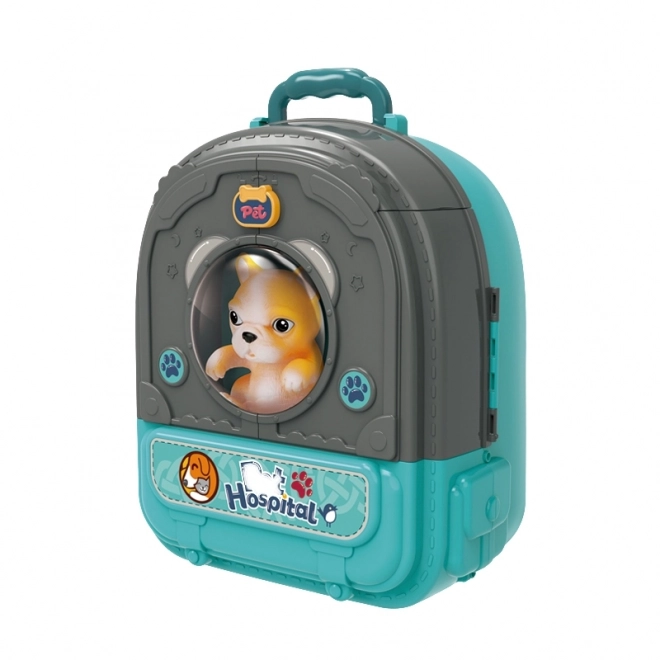 Woopie sac à dos vétérinaire avec maisonnettes et chien 3en1