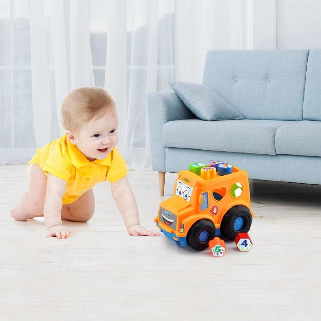 Bus d'insertion pour bébé orange
