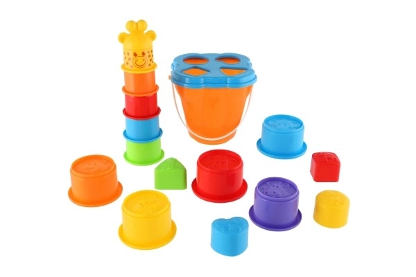 gobelets empilables girafe