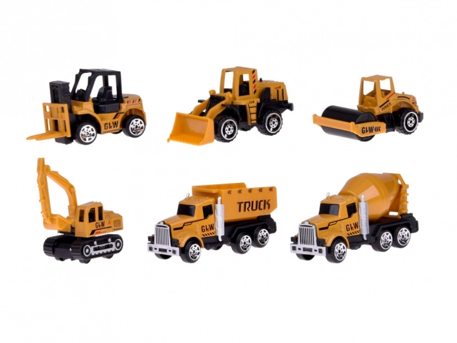 Ensemble interactif camion avec remorque dépliable, grue et chariot élévateur