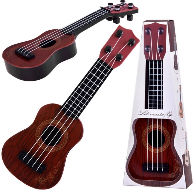 Mini ukulélé pour enfants 25 cm – Marron
