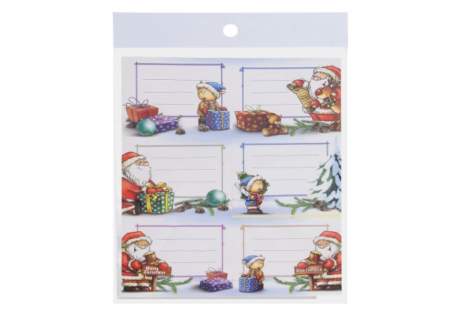 Autocollants pour cadeaux 12,5x16 cm Noël