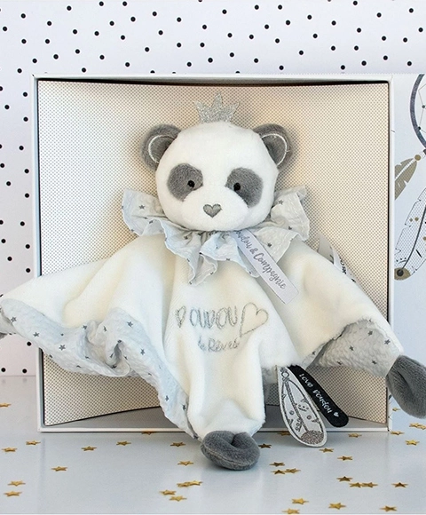 Ensemble cadeau - doudou en peluche panda
