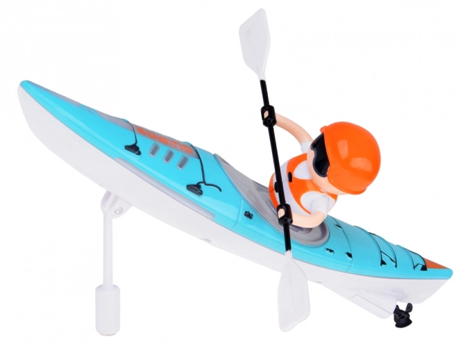 Jouet kayak télécommandé avec rameur
