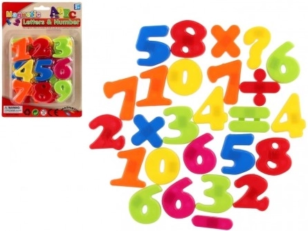 Chiffres et symboles magnétiques colorés pour enfants