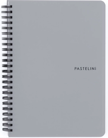 carnet à anneaux A5 Pastelini gris