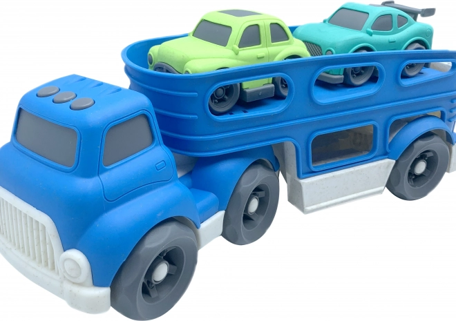 Transporteur automatique pour voitures avec deux voitures