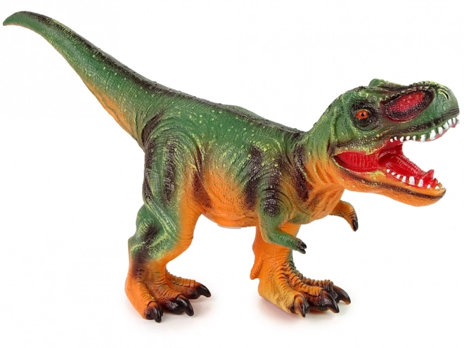 Grand dinosaure Tyrannosaurus Rex Vert et orange avec son, long de 60 cm