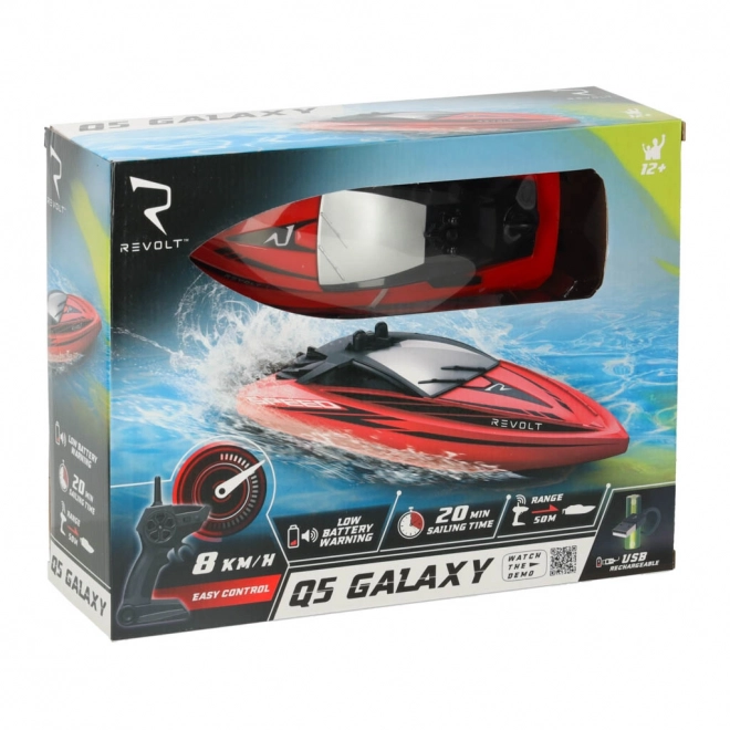 RC bateau rouge Revolt Q5 Galaxy