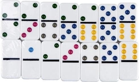 Points colorés pour une lecture claire du jeu