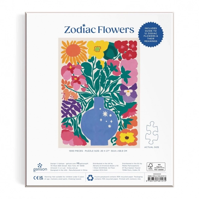 Puzzle Les Fleurs du Zodiaque 1000 pièces