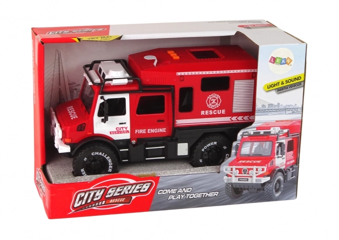Véhicule Tout-Terrain de Pompiers avec Portes Ouvertes