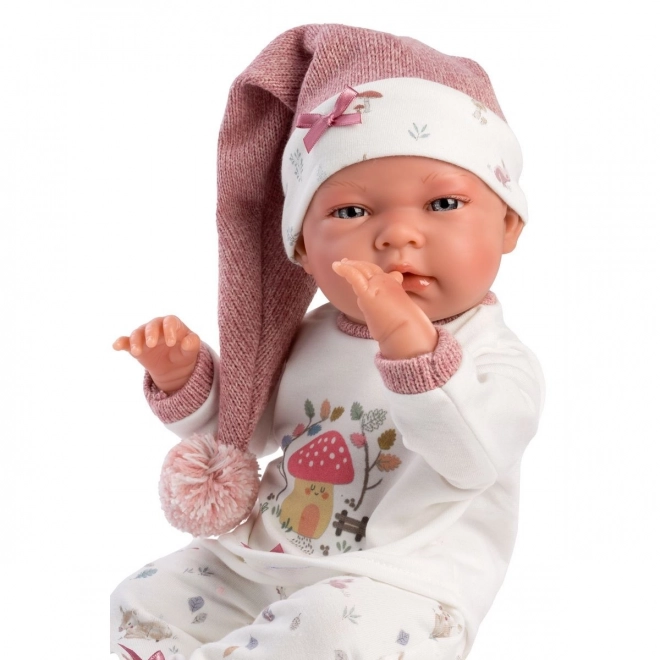 Llorens 73880 NOUVEAU-NÉ FILLE - poupée réaliste bébé avec corps tout en vinyle - 40 cm