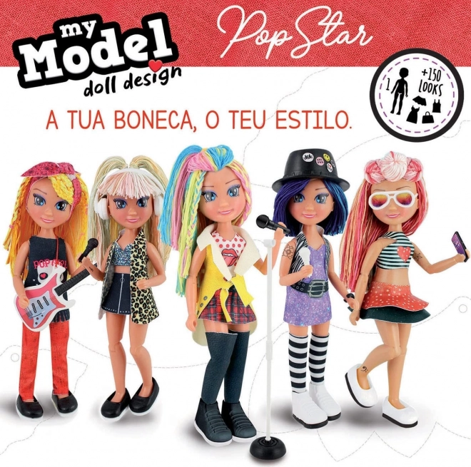 EDUCA Ensemble Créatif My Model Doll Design: Star Pop