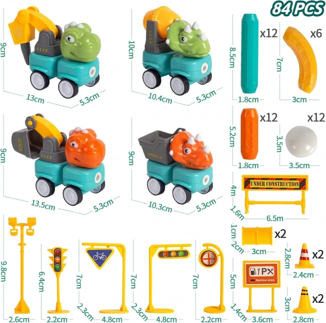 Ensemble de construction dinosaures blocs magnétiques Woopie