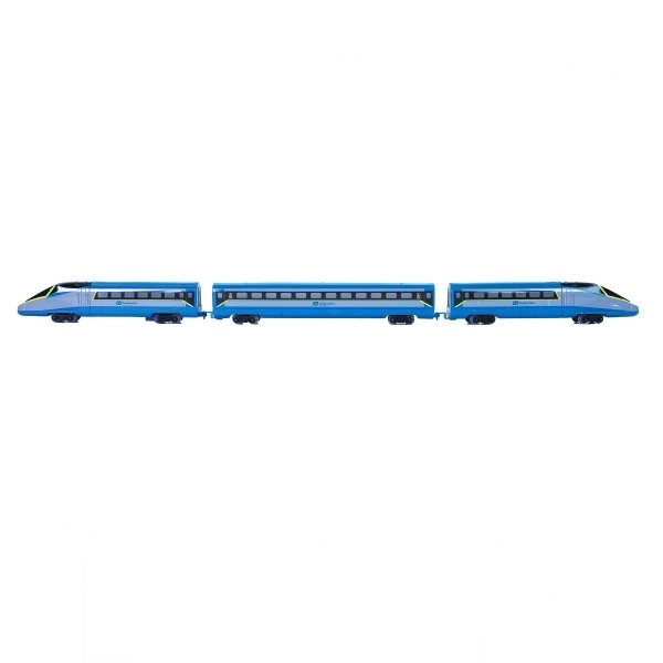 Ensemble ferroviaire SC Pendolino chemin de fer tchèque avec rails et effets