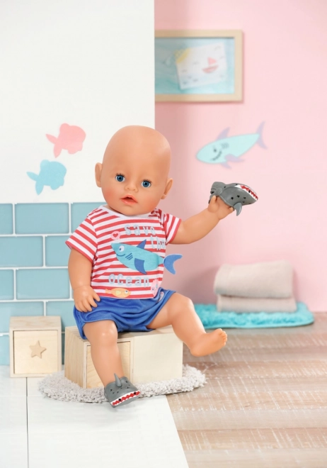 BABY born pyjama et chaussons, bleus, 43 cm