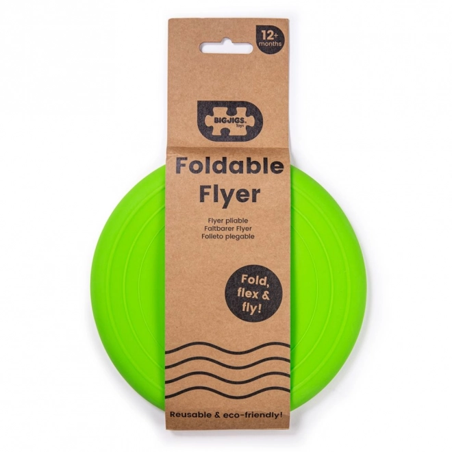 Frisbee Bigjigs Toys vert pour divertissement en plein air