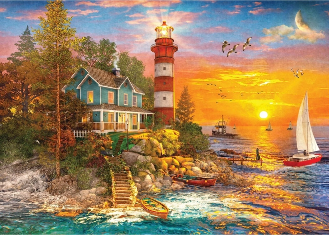 Puzzle GIBSONS Phare sur l'île 500 pièces