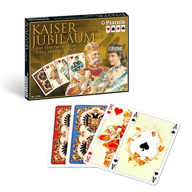 Cartes à jouer de luxe Kaiser Jubiläum