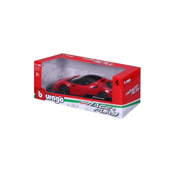 Modèle métallique Ferrari SF90 Stradale rouge 1:18