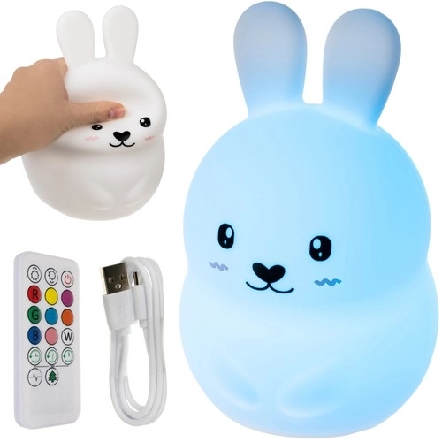 Lampe de nuit RGB avec télécommande - lapin