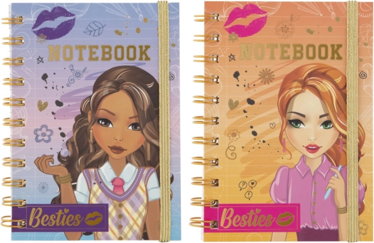 Design Besties stylé avec reliure dorée