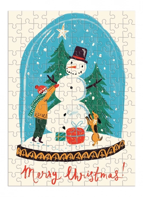 Puzzle d'hiver bonhomme de neige GALISON 130 pièces