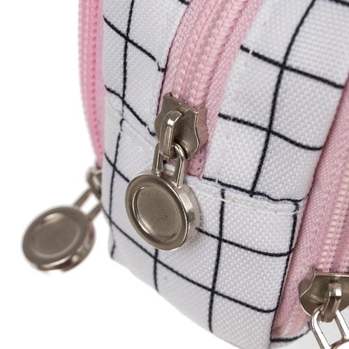 Trousse à trois compartiments - à carreaux Maaleo24514