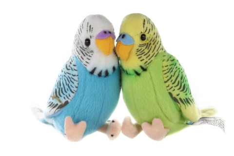 Peluche Perruche sonore 12 cm