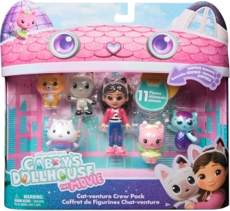 La Maison magique de Gabby : le film – méga coffret figurines La bande des chat-astrophes (11 pcs)