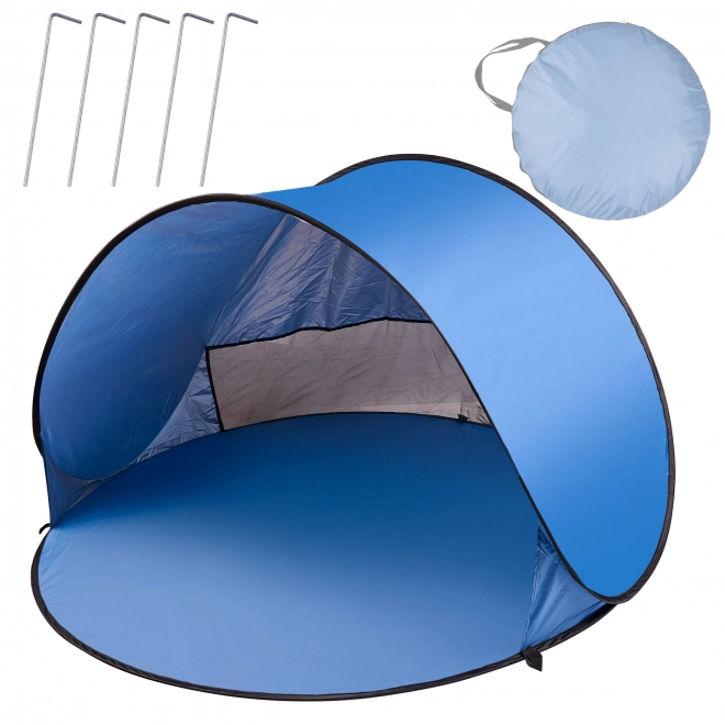 Grand parasol de plage auto-dépliant avec étui