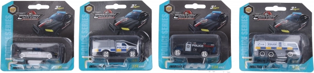 Petite voiture de police en métal 7 cm