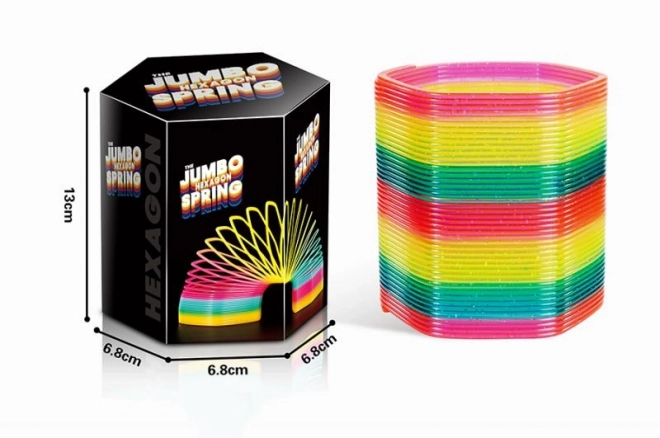 Spirale jumbo colorée avec paillettes